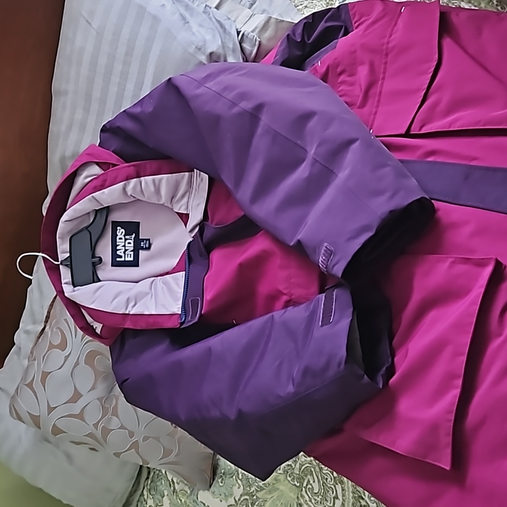 Lands End 2X magenta/plum insulated coat.